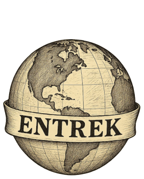 Entrek globe logo